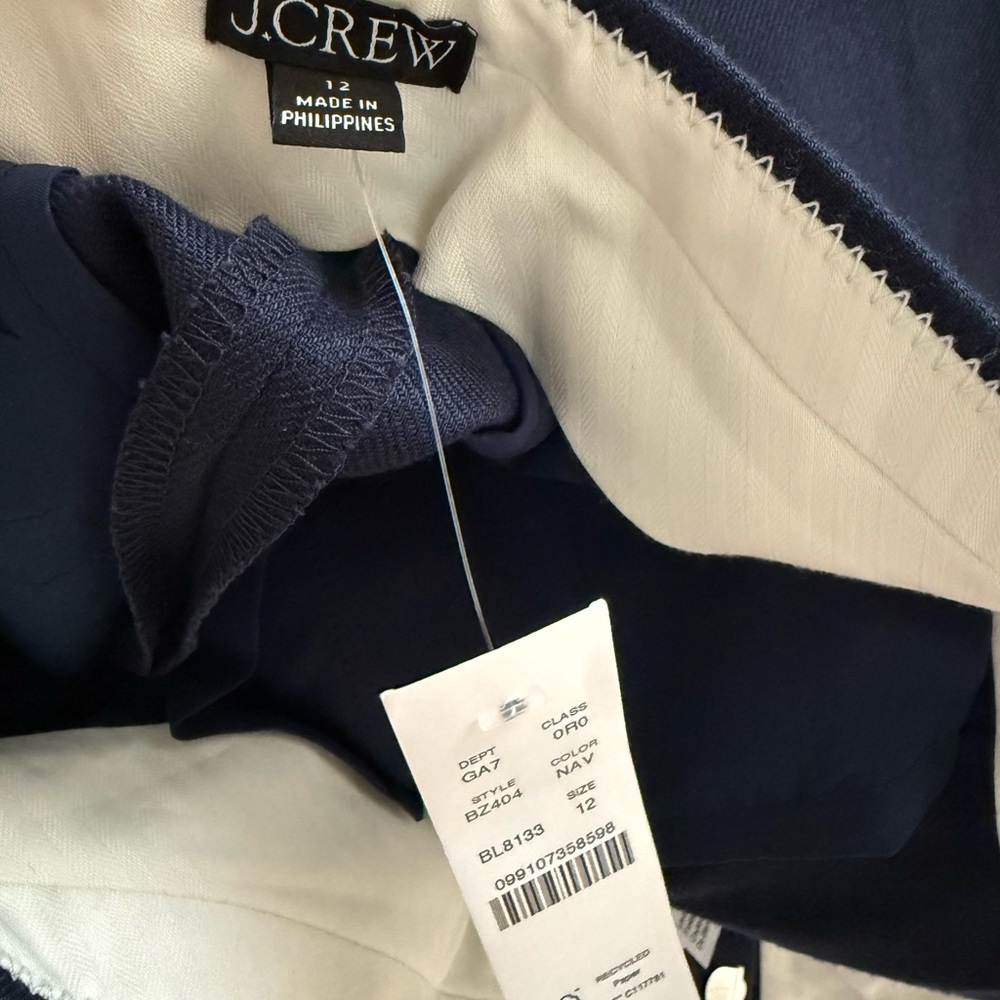 J. Crew Navy Linen Blend Carolina Pants - Picture 5 of 5